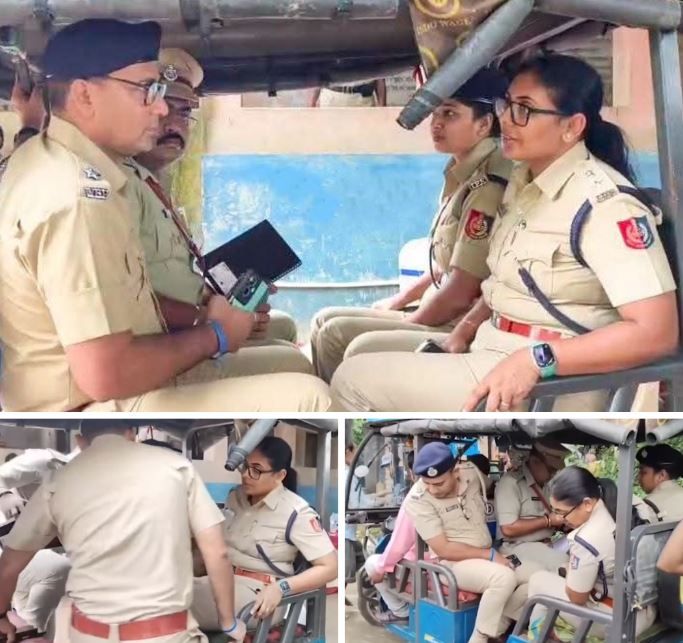 নীলবাতির গাড়ি ছেড়ে টোটোয় চেপে বন্যাপ্রবণ গ্রামে পুলিশ সুপার, আগাম প্রস্তুতিতে জোর!