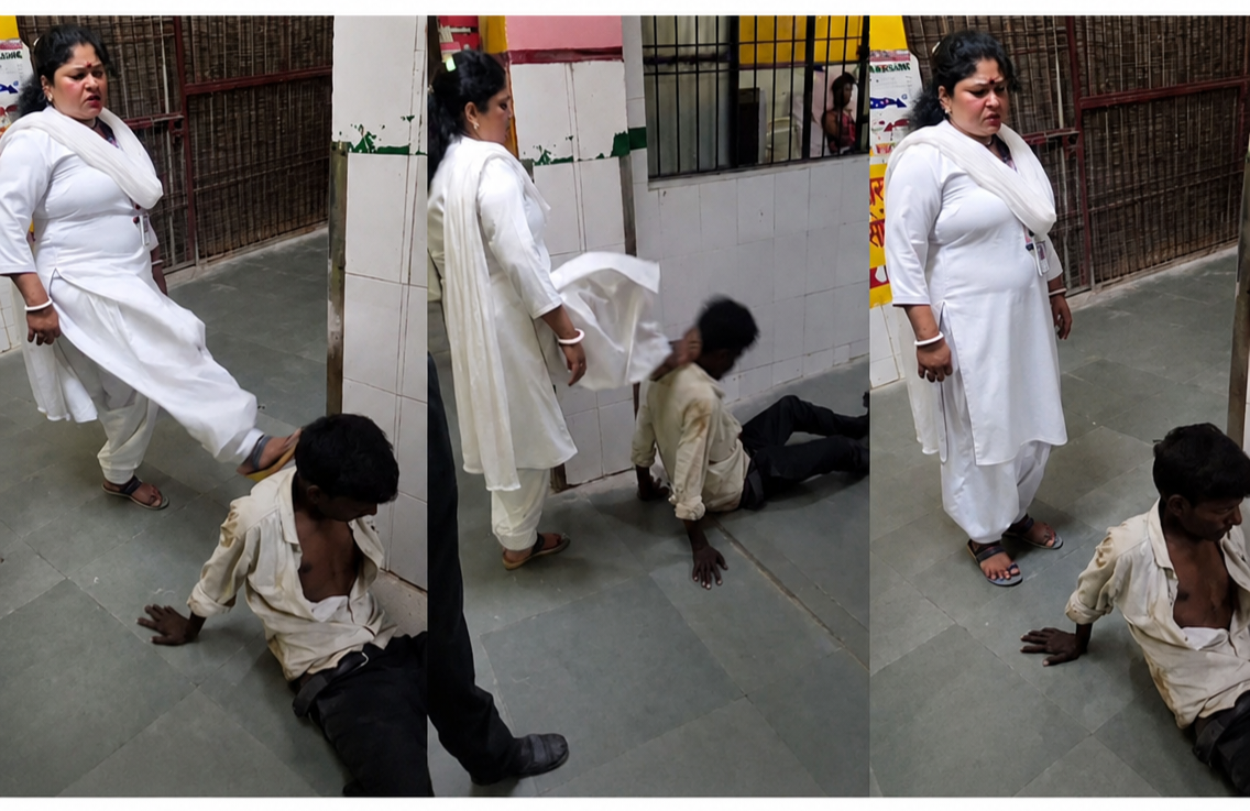 ক্যামেরায় ধরা নৃশংসতা! হাসপাতালে রোগীকে লাথি, চাকরি গেল মহিলা স্বাস্থ্যকর্মীর
