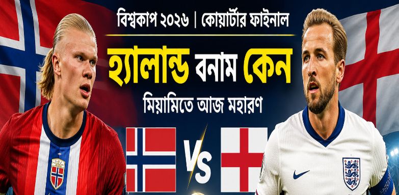 বিশ্বকাপে গোলমেশিনদের যুদ্ধ! মুখোমুখি আর্লিং হ্যালান্ড ও হ্যারি কেন