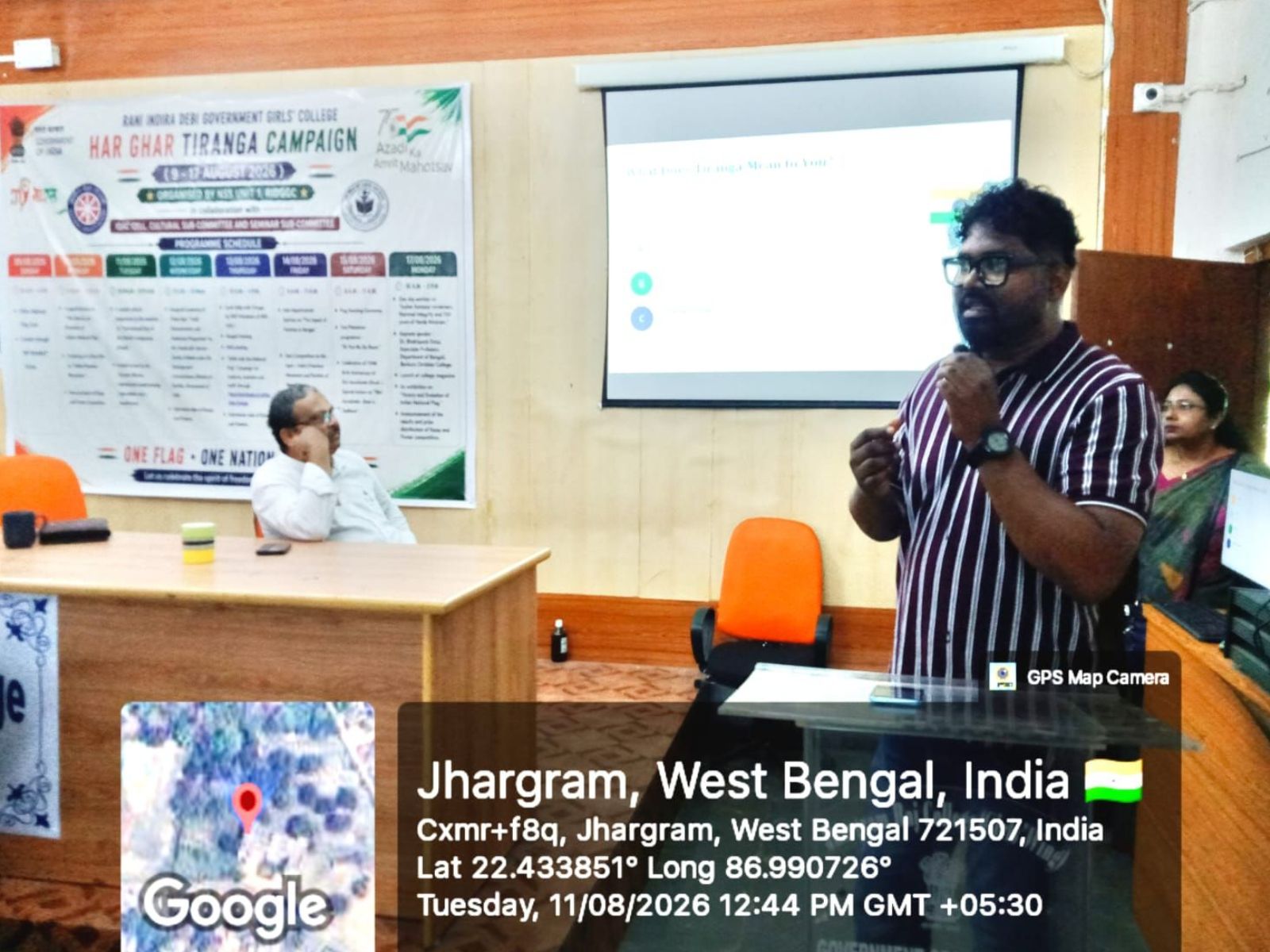 রানী ইন্দিরা দেবী গভর্নমেন্ট গার্লস কলেজে —‘হর ঘর তিরঙ্গা’ কর্মসূচিতে প্রতিকূলতা জয় করে এগিয়ে চলার বার্তা সুমন্ত মুর্মুর