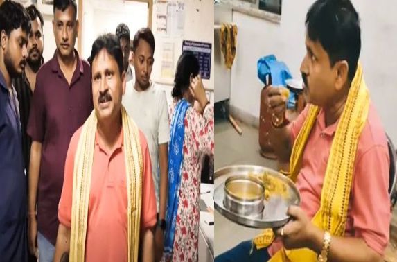 বেলদা হাসপাতালে বিধায়কের ‘ফুড টেস্ট’, নিজেই খেলেন রোগীদের খাবার