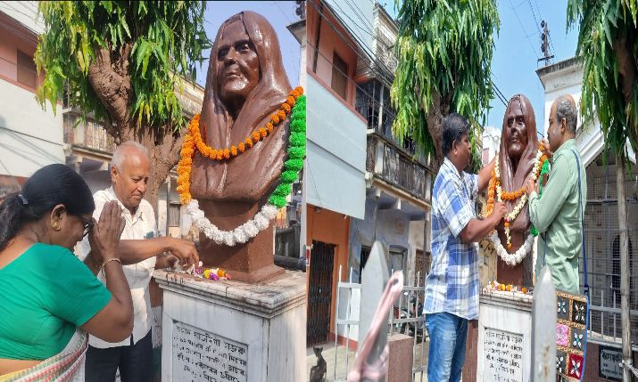 মাতঙ্গিনী হাজরার আত্মবলিদান দিবসে মেদিনীপুরে শ্রদ্ধার্ঘ্য