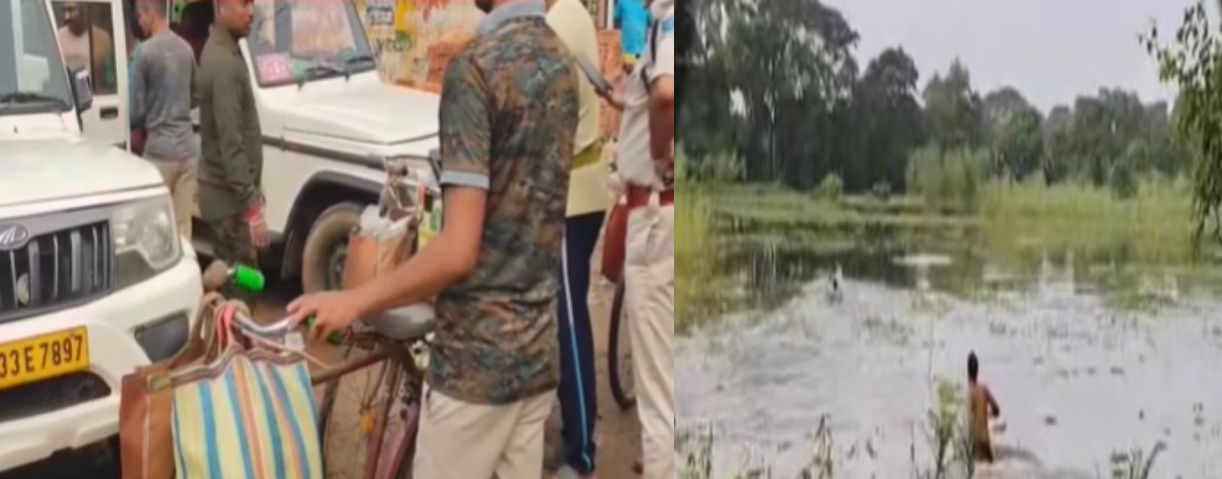 ঘাটালে ফিল্মি কায়দায় নদীতে নেমে ধাওয়া,চোলাই কারবারি  গ্রেপ্তার,উদ্ধার ৯০০ লিটার মদ
