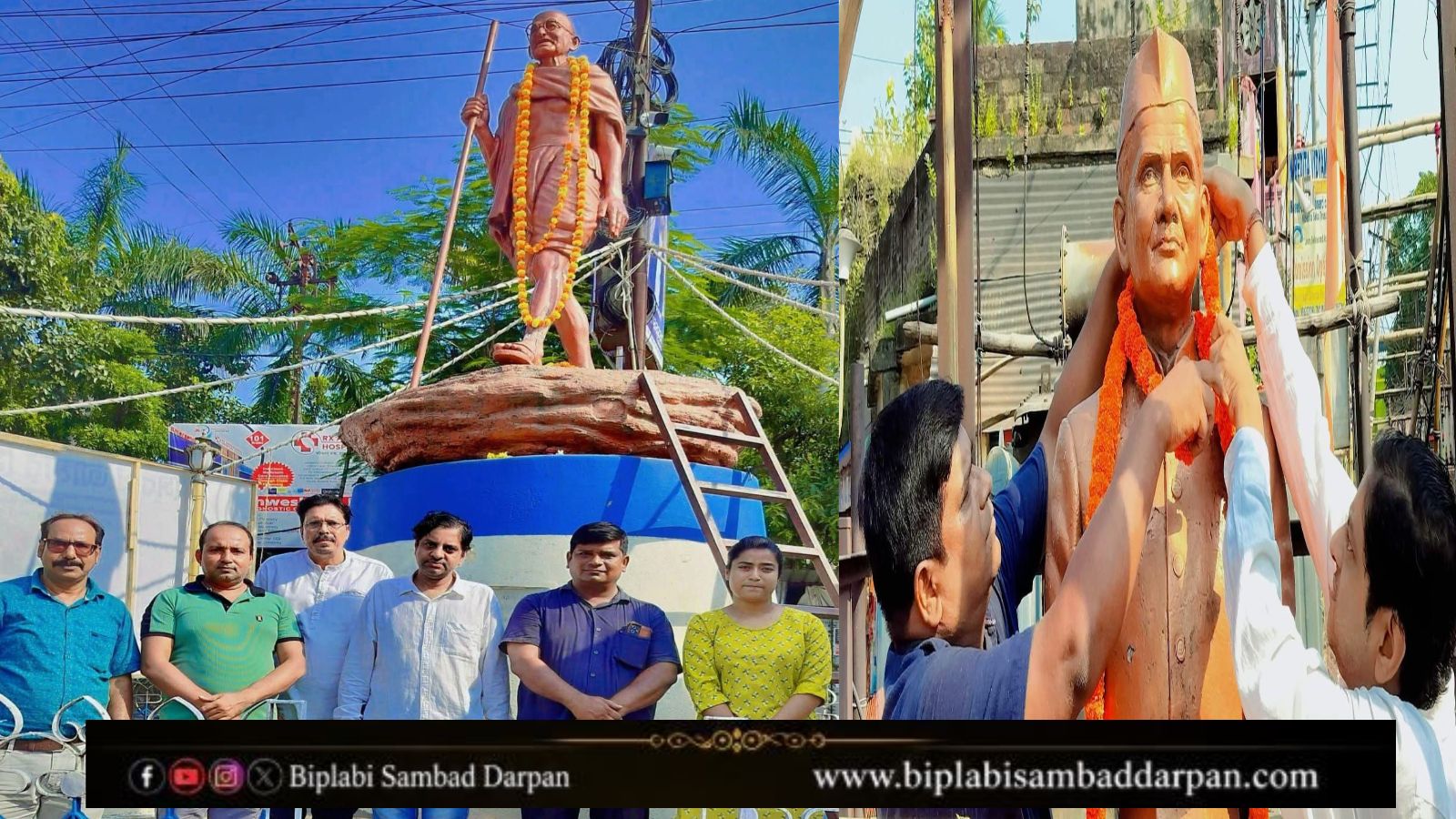 জঙ্গলমহল উদ্যোগের আয়োজনে গান্ধী ও শাস্ত্রীর জন্মদিন পালন