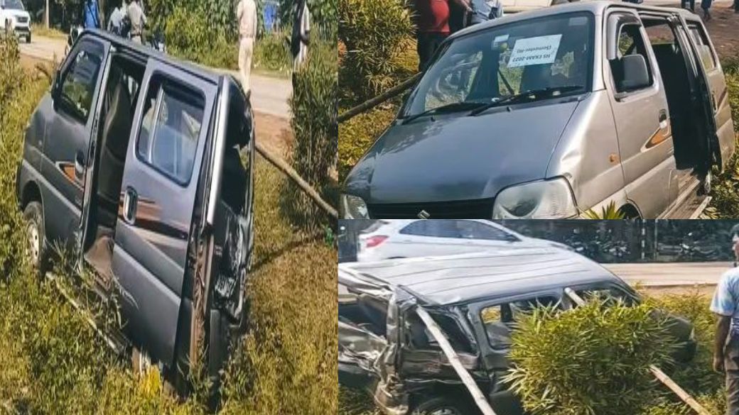 পুলিশের গাড়িতে লরির ধাক্কা, দাঁতনে মৃত মহিলা হোমগার্ড,আহত ৩